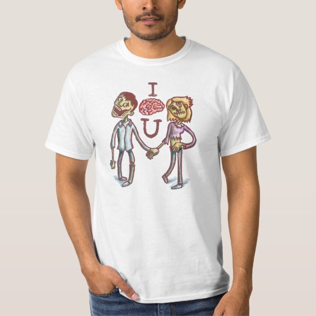 Camiseta "I Love You" Zumbi (Anverso)