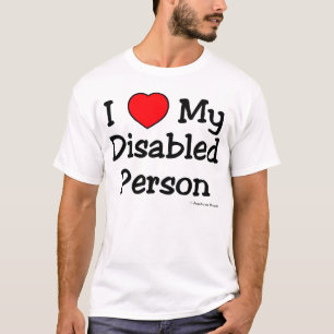 Camiseta I Luv mi persona discapacitada (luz)