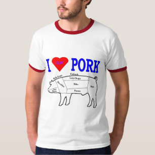 CAMISETA I LUV PORK
