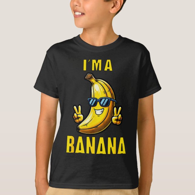 Camiseta I’m A Banana Funny Cartoon Humor Design  (Anverso)