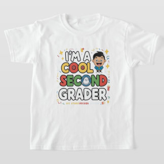 Camiseta I’m a Cool Second Grader Back to School T-Shirt