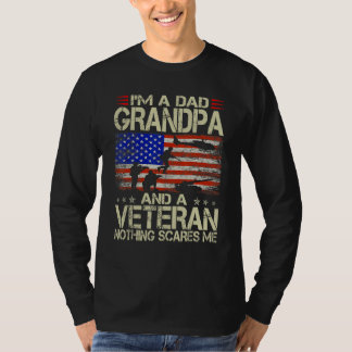 Camiseta I m A Dad Grandpa And Veteran Fathers Day Papa Gra