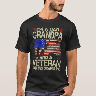 Camiseta I m A Dad Grandpa And Veteran Fathers Day Papa Gra