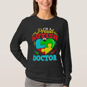 Camiseta I M A Proud Autism Doctor Puzzle Heart Autistic Su