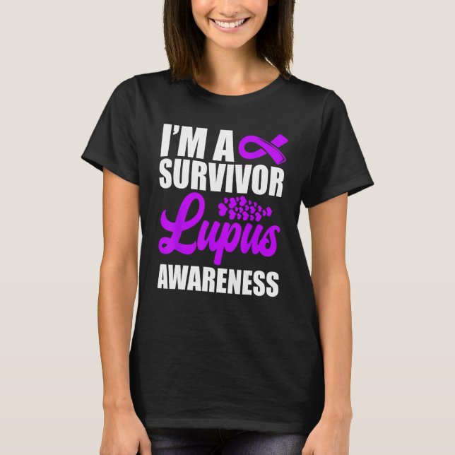 Camiseta I m A Survivor Lupus Awareness Lupus Warrior 1 (Anverso)