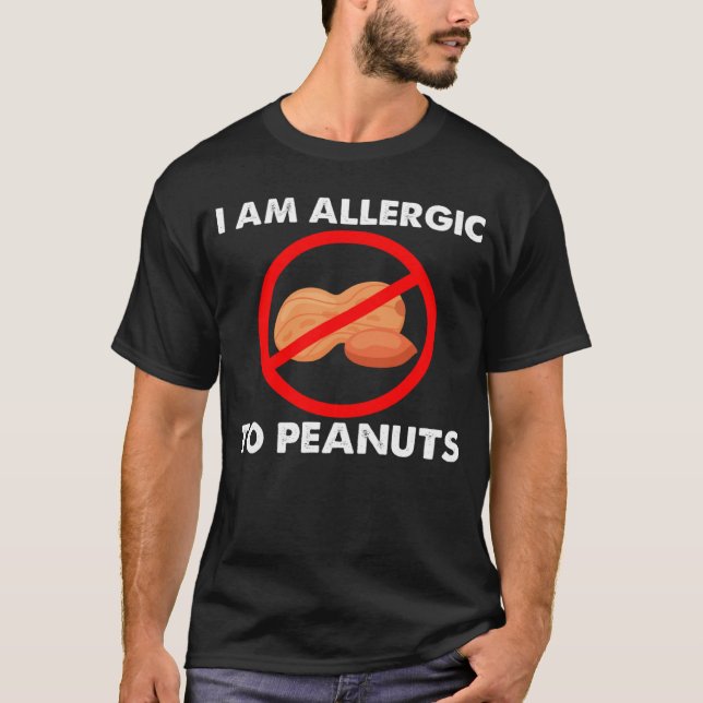 Camiseta I m Allergic To Peanuts Peanuts Allergy Costumes (Anverso)