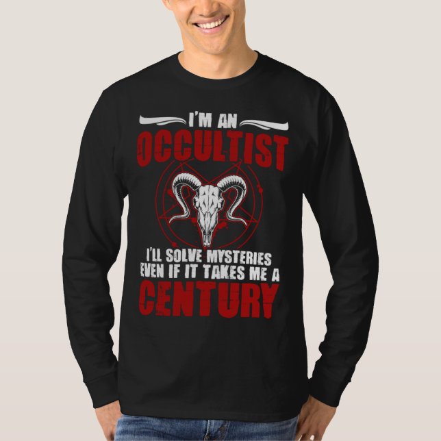 Camiseta I m An Occultist Satanic Witchcraft Baphomet Goth  (Anverso)