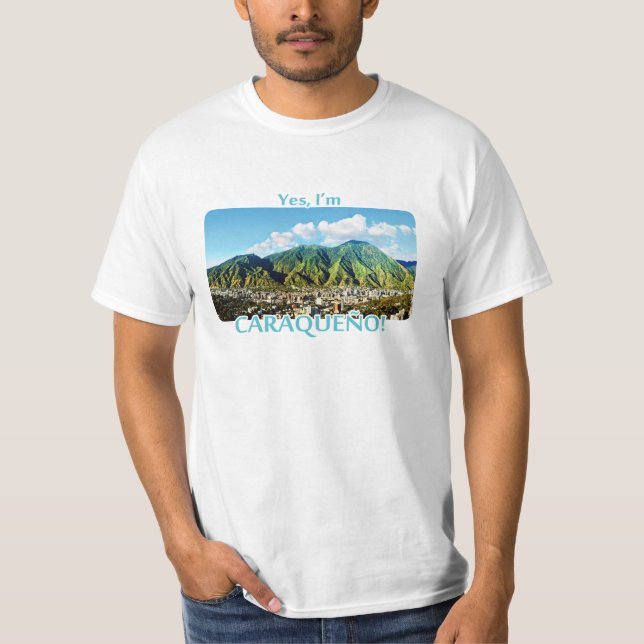 Camiseta ¡I ` m CARAQUEÑO! Parque nacional de Ávila (Anverso)