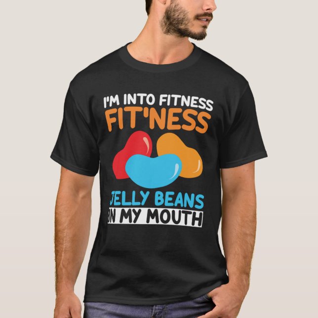 Camiseta I m Into Fitness Jelly Beans In My Mouth  Easter S (Anverso)