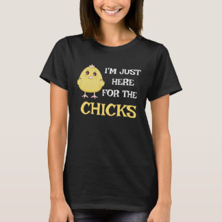 Camiseta I m Just Here For The Chicks Cute Easter Boys Kids