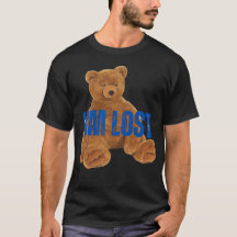 I m lost Bear Novelty 90s retro  funny
