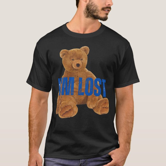 Camiseta I m lost Bear Novelty 90s retro  funny (Anverso)