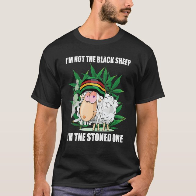 Camiseta I m Not The Black Sheep I m The Stoned One (Anverso)