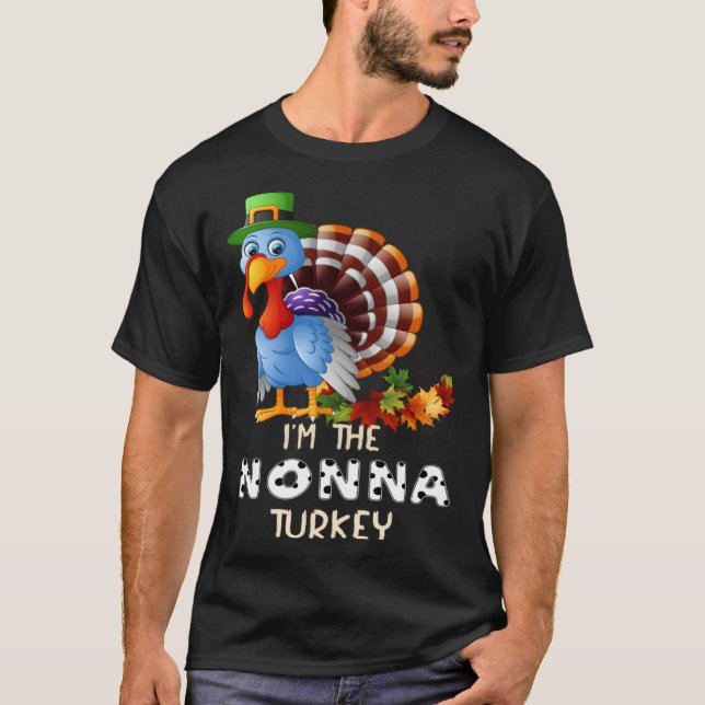 Camiseta I m The Nonna Turkey Happy Thanksgiving 2021 Autum (Anverso)