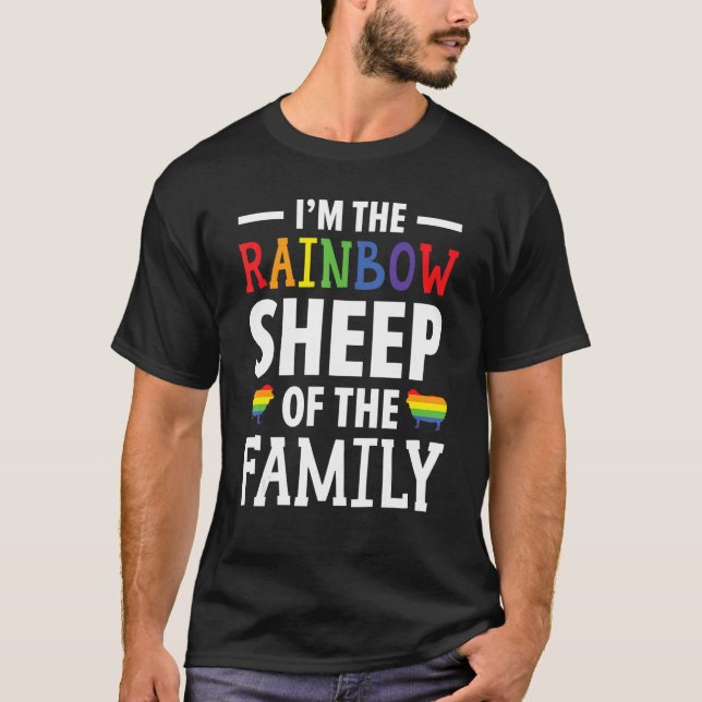 Camiseta I m The Rainbow Sheep Of The Family Pride Month LG (Anverso)