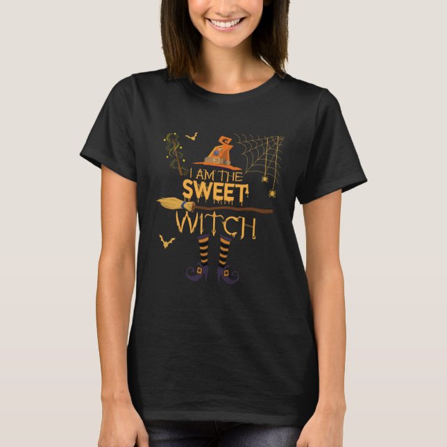 Camiseta I m the Sweet Witch Matching Halloween Group Costu (Anverso)