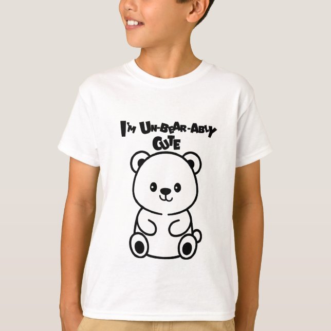 Camiseta I’m Un-bear-ably Cute Bear (Anverso)