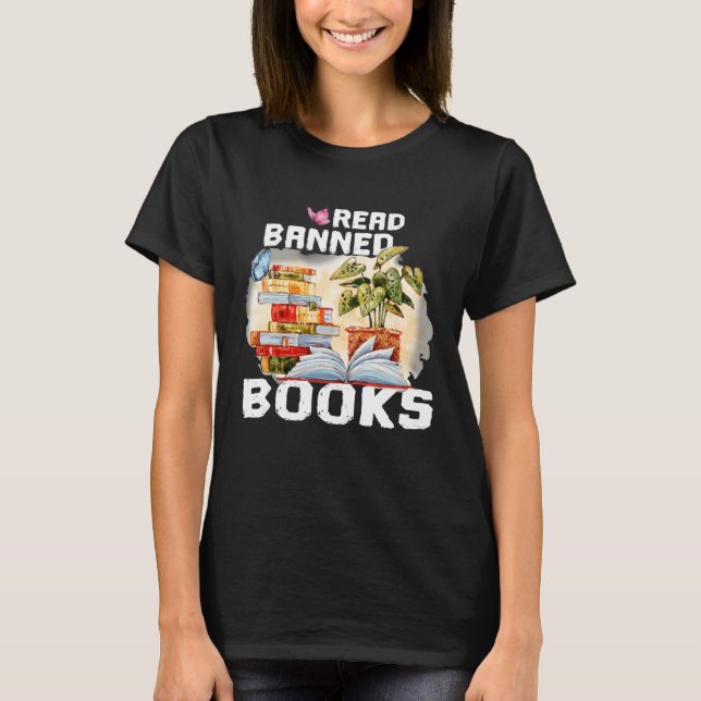 Camiseta I m with The Banned Books I Read Banned Books   6 (Anverso)