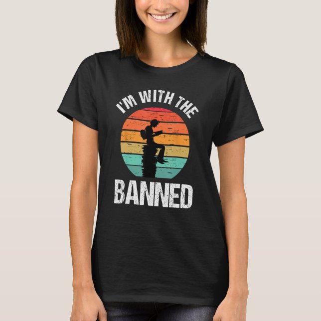Camiseta I m With The Banned  for Book (Anverso)