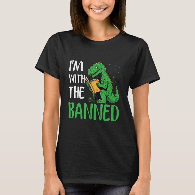 Camiseta I m with The Banned Read Banned Books  BookWorm 19 (Anverso)