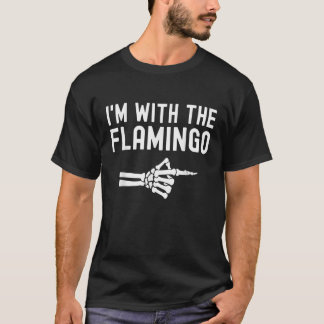 Camiseta I m With The Flamingo Matching Couples Halloween F