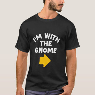Camiseta I m with the Gnome Simple Last Minute Halloween Co