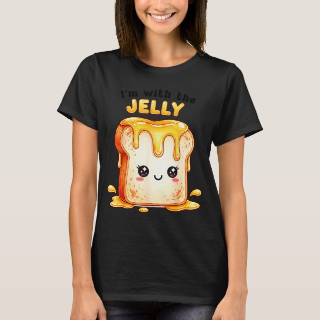 Camiseta I’m With The Jelly Funny Matching Couple Cute Kawa (Anverso)