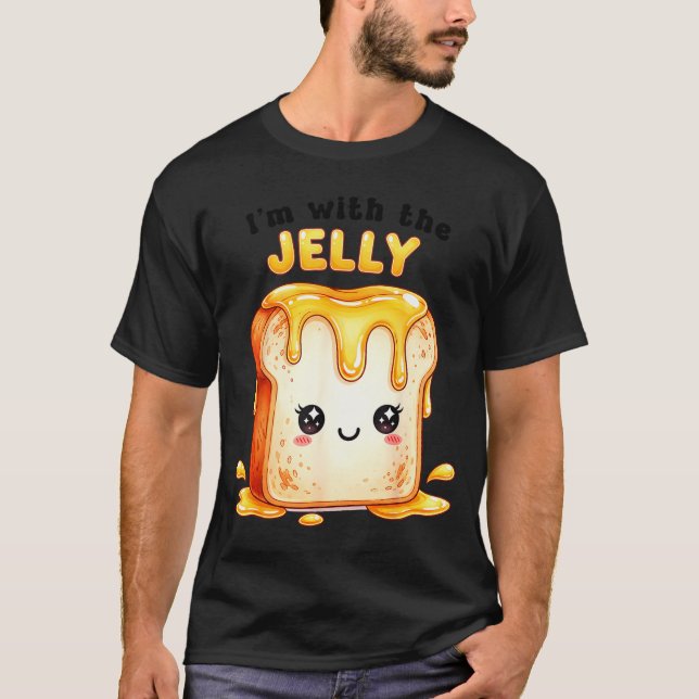 Camiseta I’m With The Jelly Funny Matching Couple Cute Kawa (Anverso)