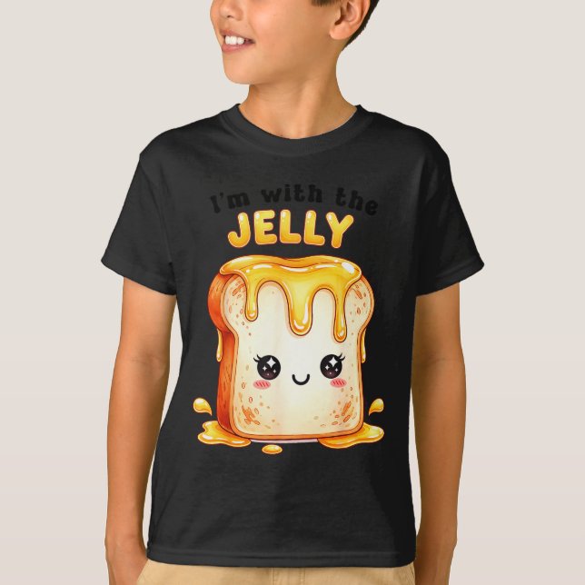 Camiseta I’m With The Jelly Funny Matching Couple Cute Kawa (Anverso)