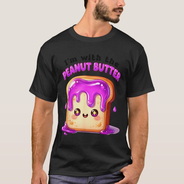 Camiseta I’m With The Peanut Butter Funny Matching Couple C (Anverso)