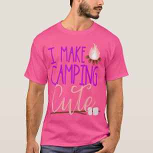 Camiseta I Make Camping Cute Shirt Daughter Kids Girls Glam
