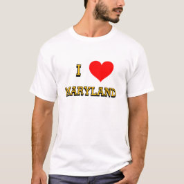 Camiseta I ❤️ Maryland Custom T-Shirt