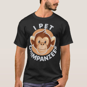 Camiseta I Mascota Chimpanzees Cul Cabeza Animal Cara Kawai