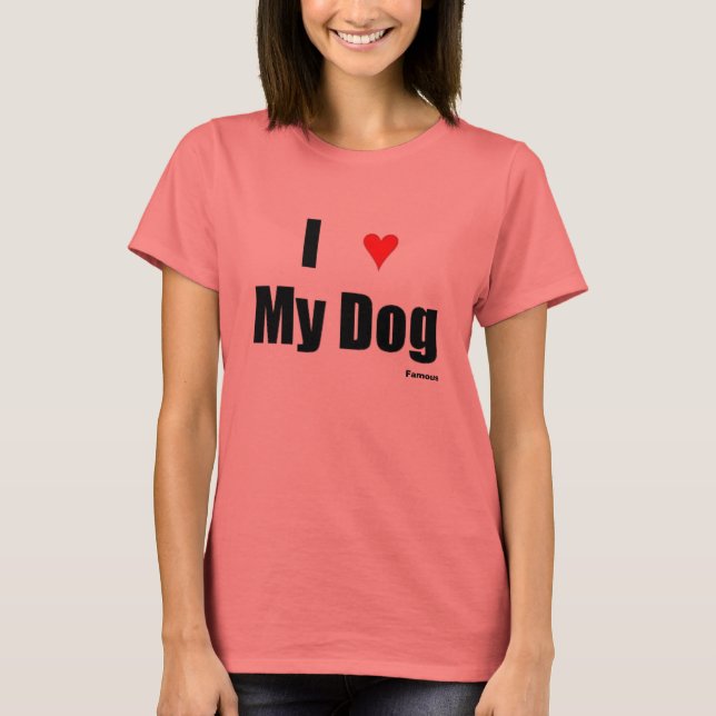 Camiseta I? Mi perro (Anverso)