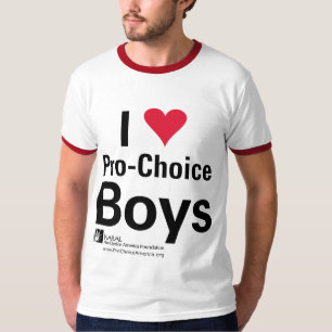Camiseta I muchachos proabortistas del corazón