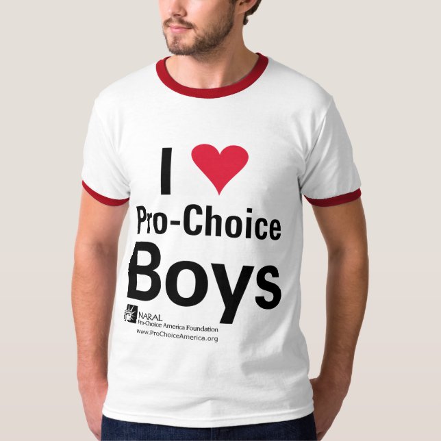 Camiseta I muchachos proabortistas del corazón (Anverso)