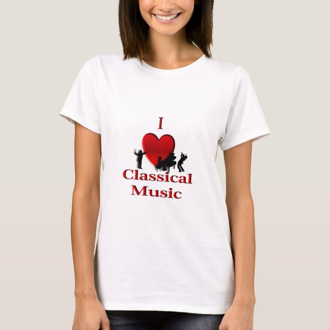 Camiseta I música clásica del corazón (Anverso)