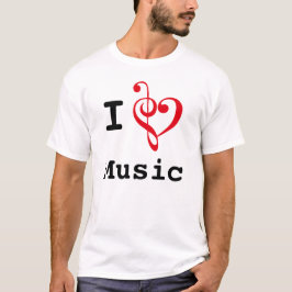 Camiseta I música del corazón (estilo original)