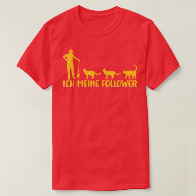 Camiseta I My Followers Tieliebe Katzenliebe Katzen Farmer  (Diseño del anverso)