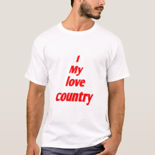 Camiseta I My Love Country