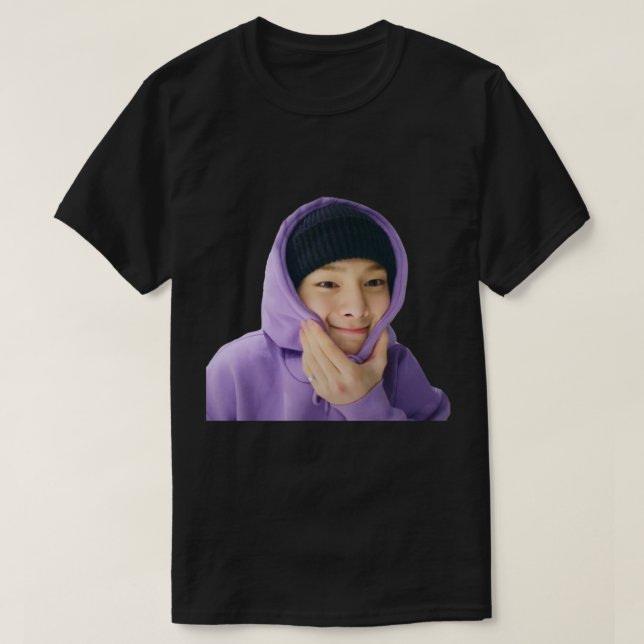 Camiseta I.N Jeongin Stray Kids Divertido Pegatina de meme (Diseño del anverso)