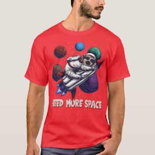 Camiseta I Need more Space Rocket Sleeping Astronaut Sloth