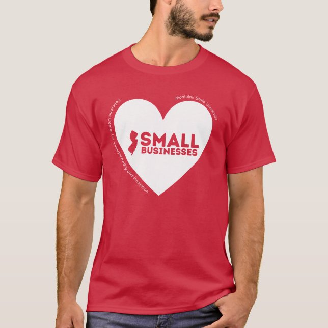 Camiseta I ❤️ NJ Small Businesses (Anverso)