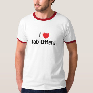 Camiseta I ofertas de trabajo del corazón