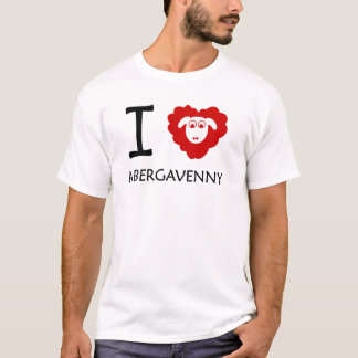 Camiseta I ovejas Abergavenny (logotipo grande)
