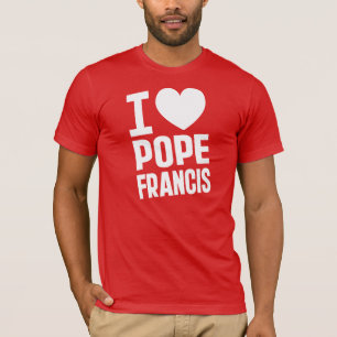 Camiseta I papa Francisco del corazón