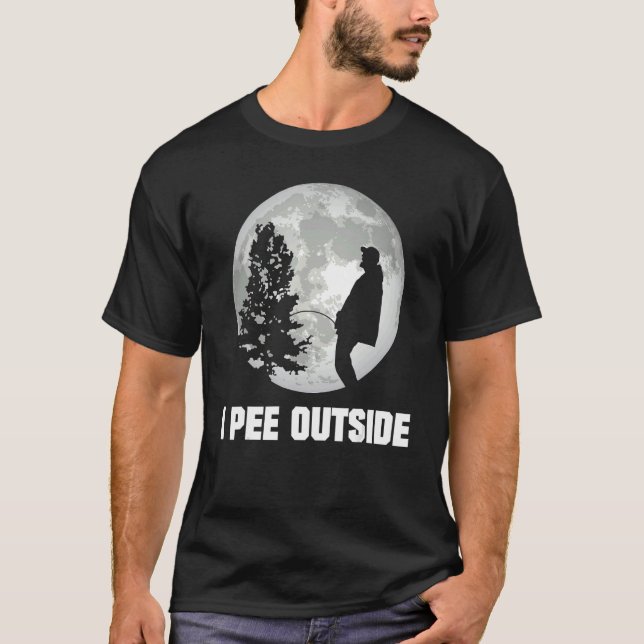 Camiseta I Pee Outside I Love Peeing Outside  Camping (Anverso)