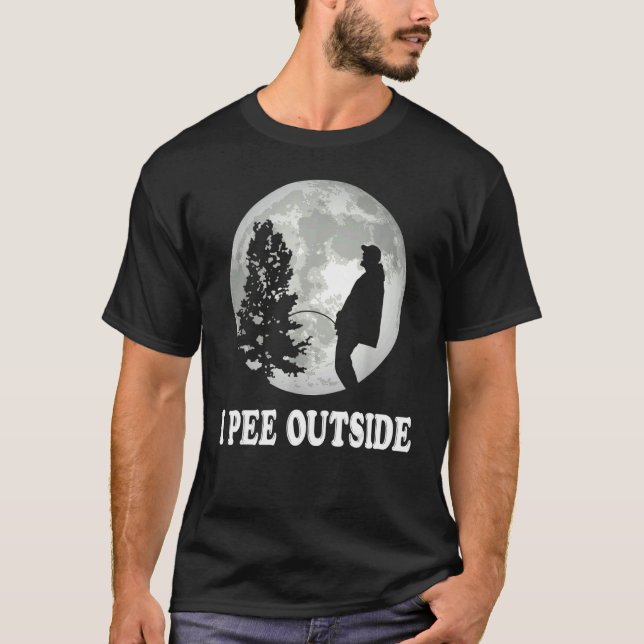 Camiseta I Pee Outside I Love Peeing Outside  Camping (Anverso)