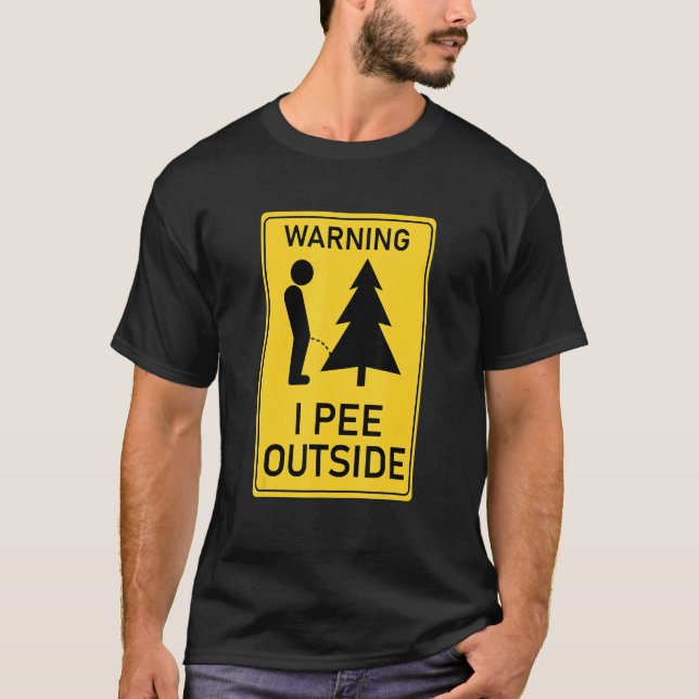 Camiseta I Pee Outside I Love Peeing Outside  Camping 2 (Anverso)