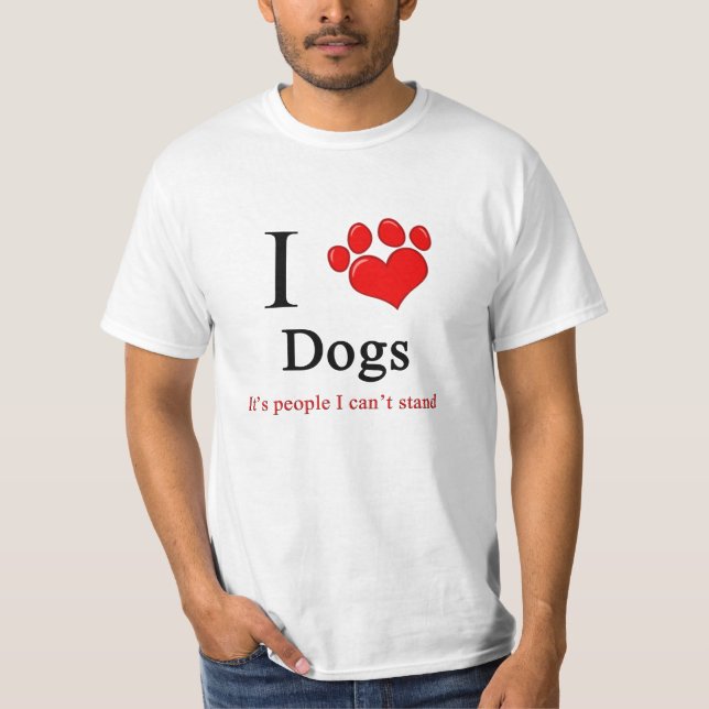 Camiseta I perros del corazón (Anverso)